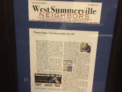 West Summerville Neighbors Magazine Article